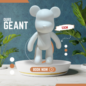 Bear painting sur ours Géant ! Taille XL (53cm) pour 2 pers.